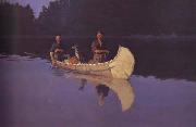 Frederic Remington Evening on a Canadian Lake (mk43) china oil painting artist